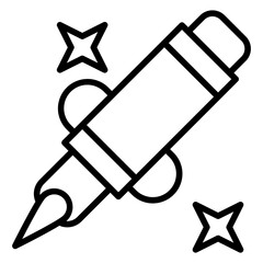 Tattoo Pen icon style