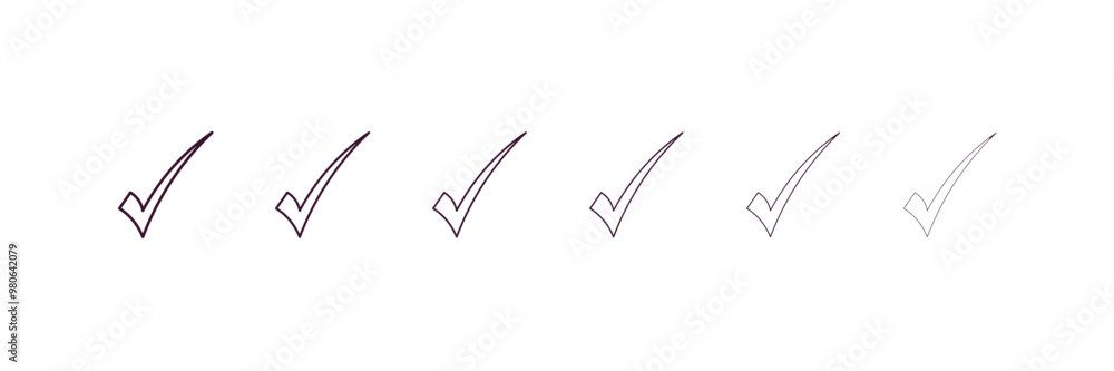 Aufkleber increase success outline icon. linear vector from user interface concept. 6 different line style inc