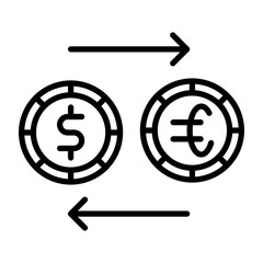 Currency Exchange Rat icon style
