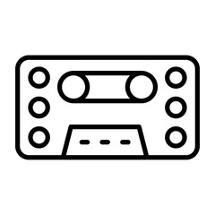 Cassettte icon style