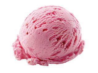 A delicious scoop of pink ice cream, perfect for desserts and summer treats. Creamy, sweet, and refreshing.