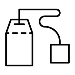 Tea Bag icon style
