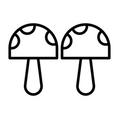 Mushrooms icon style