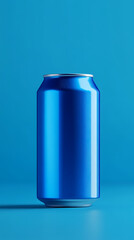 Refreshing blue can design