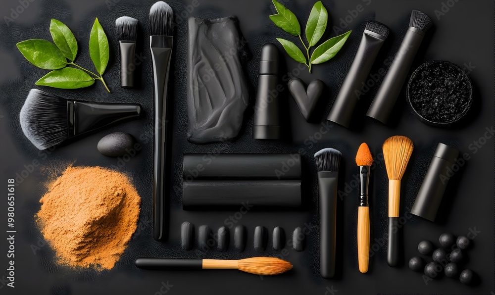 Poster chalk and charcoal brush set for digital art, versatile tools for creating textured and expressive i