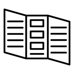 Folded Booklet icon style