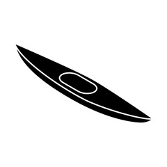 Kayak icon vector. Kayak illustration sign. Rowing symbol or logo.