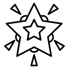 Obraz premium Glowing Star icon style