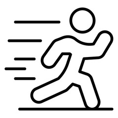 Person Running icon style