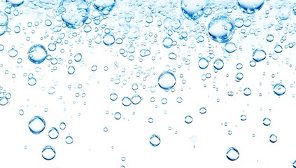 water drops on blue