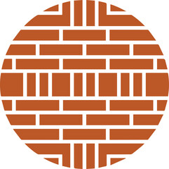 Brick Wall Structure Logotype Minimalist