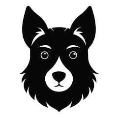 dog silhouette design vector