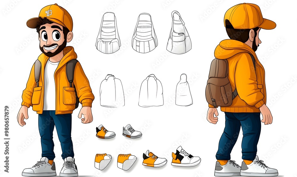 Poster character design tool, versatile mix-and-match elements, vibrant styles, customizable features, crea