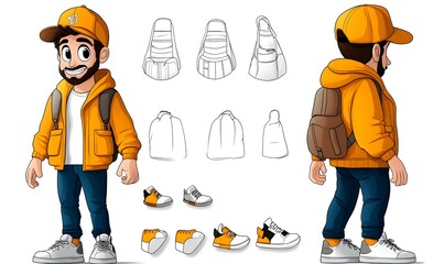 Character design tool, versatile mix-and-match elements, vibrant styles, customizable features, creative expression, user-friendly interface.