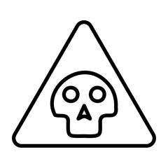 Obraz premium Danger Zone icon style