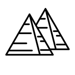 Pyramids icon style