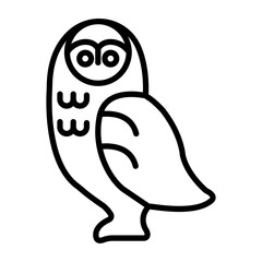 Snowy Owl icon style