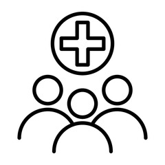 Obraz premium Community Response Team icon style