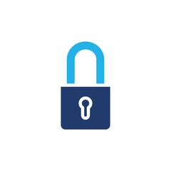 pad lock colored icon vector design good for web or mobile app
