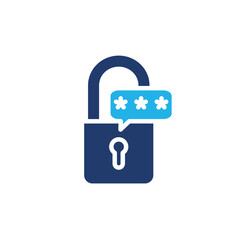 pasword lock colored icon vector design good for web or mobile app