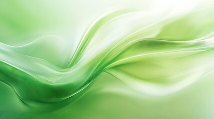 A refreshing abstract green background with soft gradients and smooth, flowing lines, creating a natural and calming aesthetic.