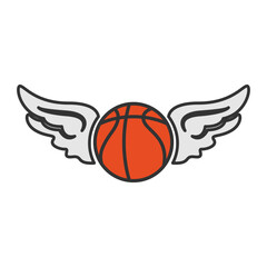 Basketball icon logo design