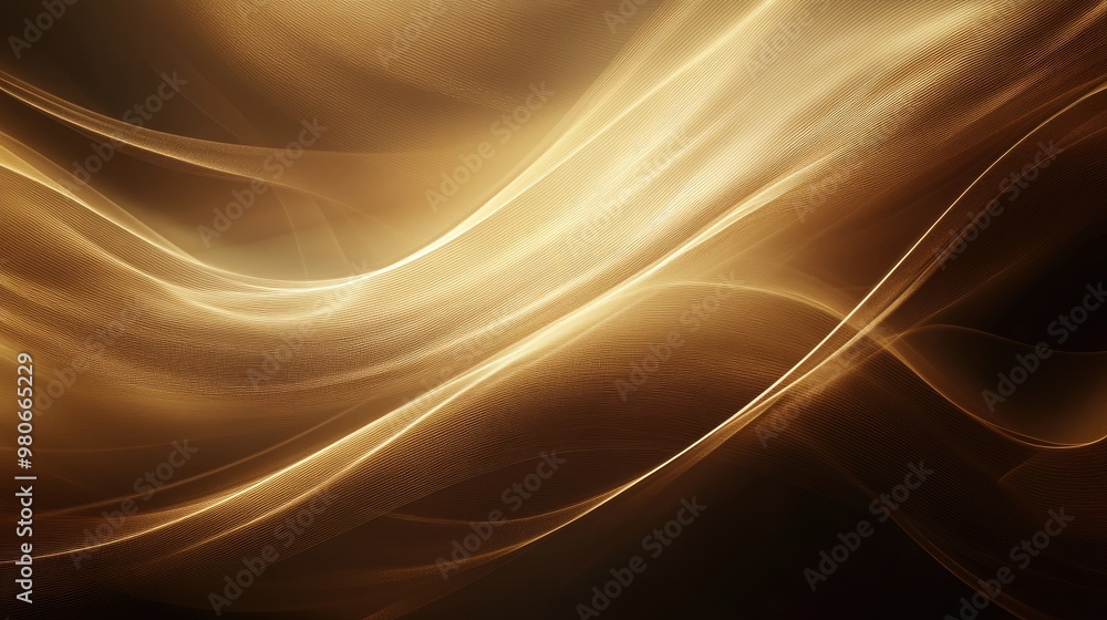 Poster A textured abstract brown background with smooth curves and light highlights, offering a natural and warm visual.