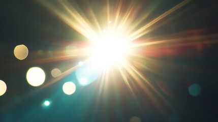 Obraz premium . Bright neon rays and glowing lines. 