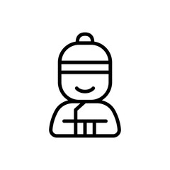 Chinese man icon