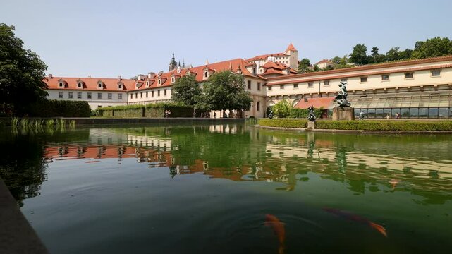 Wallenstein Gardens in the center of Prague, Czech Republic