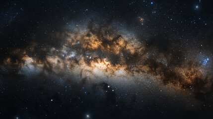 Obraz premium Milky way at night Starry Night Sky with Cosmic Nebula.
