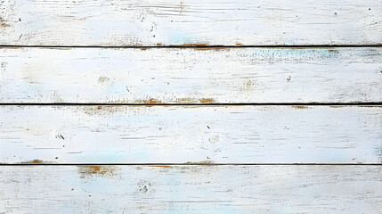 Obraz premium White Painted Weathered Wooden Planks Texture Background with Horizontal Grain