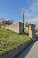 View of entrance to Andersgrotta, which is Kirkenes largest bomb-shelter, built in 1941 is a...