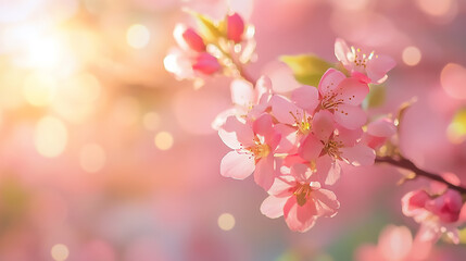 Springtime blurred focus, festive backdrop picture