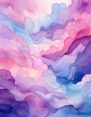 Abstract art with purple hues