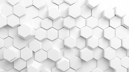 Naklejka premium Textured hexagon diamond pattern on white wall background. 3d, shape, honeycomb pattern, illustration, 