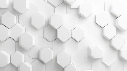Fototapeta premium , geometric white background abstract background made of hexagons, 