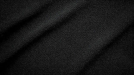 Obraz premium Abstract Black Fabric Texture with Wrinkles and Shadows - Perfect for Background or Overlay
