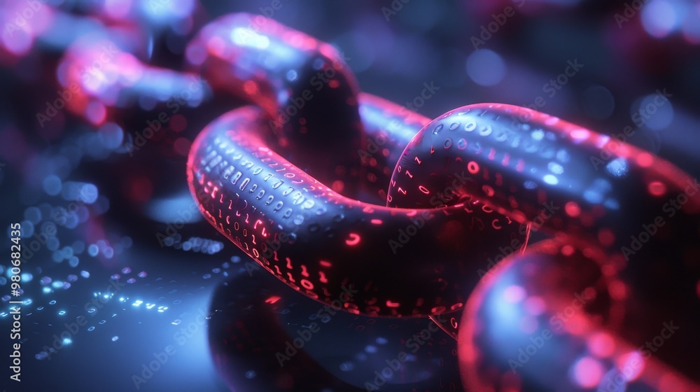 Poster blockchain concept background with a decentralized network and transparent transaction records