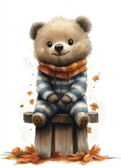 cute teddybear, painting