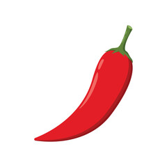 Chili cartoon vector. Chili on white background. Pepper vector.