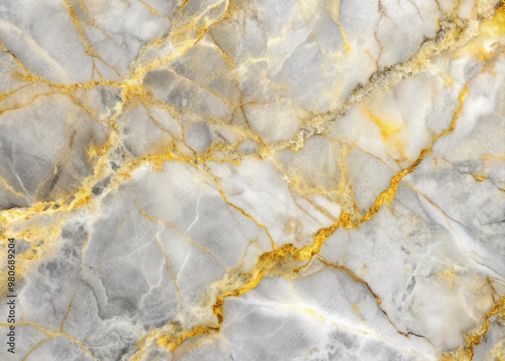 Poster Soft, luxurious gray and yellow marble background with subtle veining, perfect for adding sophistication and elegance to any design or branding project.