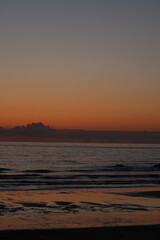 sunset on the beach