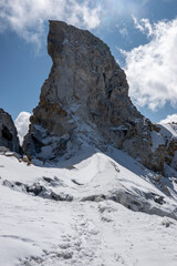 snow covered mountain