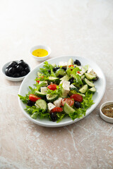 Traditional Greek salad with Feta cheese