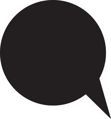 Speech Bubble Glyph Icon
