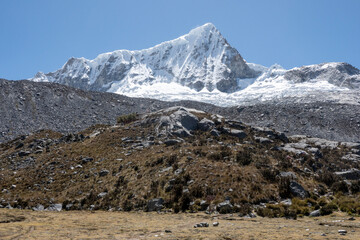 snow covered mountains