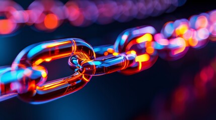 Futuristic Blockchain Technology Integration in Diverse Industries Illustrated