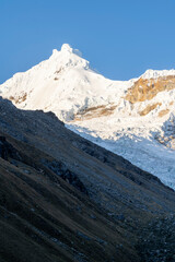 snow covered mountains