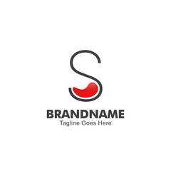 letter s logo, fluid shape. minimalist logo, for business, trademarks, etc. 